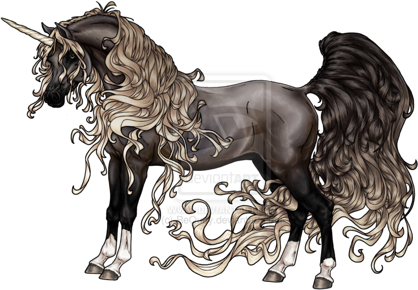 First Of A Set Of Unicorn And Other Fantasy Creature - Unicorn (900x683), Png Download