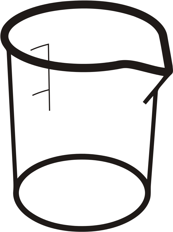 File - Beaker - Svg - Dibujo De Vaso De Precipitado (731x1023), Png Download