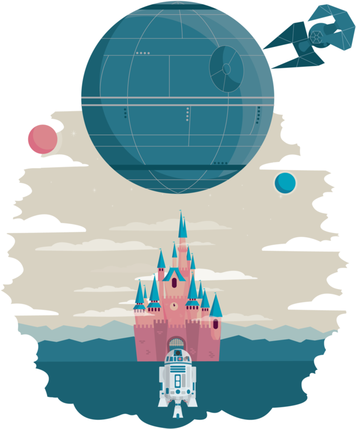 Graphic Free Library Disney And The Death By Millijane - Limited Edition Wall Art (816x979), Png Download