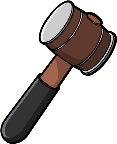 Cartoon Hammer Png Picture Royalty Free Stock - Animated Hammer Png (500x500), Png Download