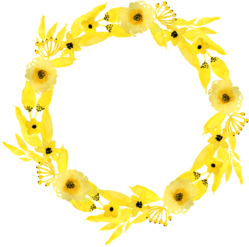 Clip Download Watercolor Yellow Free Download Png Files - Download (1024x1024), Png Download