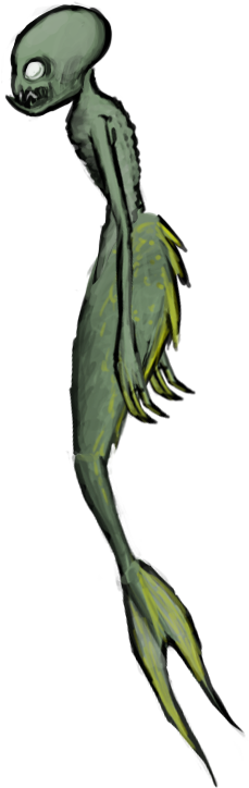 Mermaid (237x735), Png Download