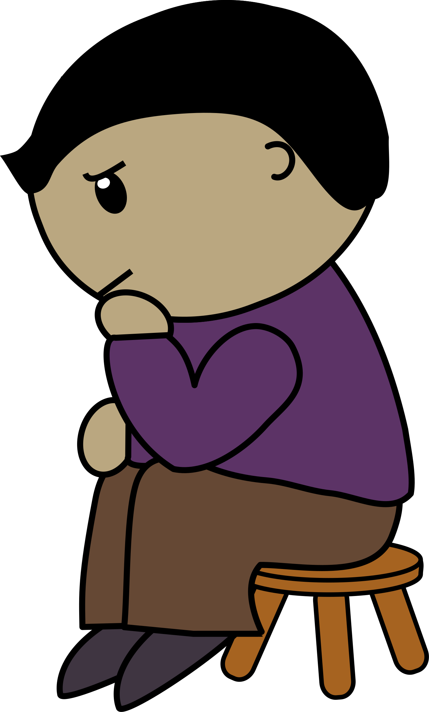 This Free Icons Png Design Of Man Thinking (1447x2400), Png Download