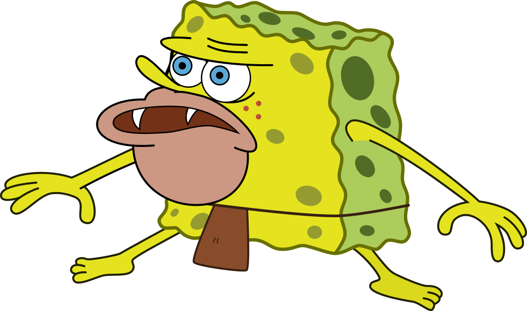 Spongegar Transparent - Spongebob Caveman (1049x620), Png Download