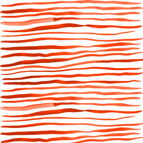 Red Watercolor Lines Png (500x500), Png Download