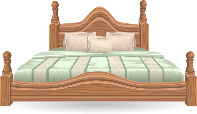 Large Vintage Bed - Furniture Clip Art Bed (400x400), Png Download