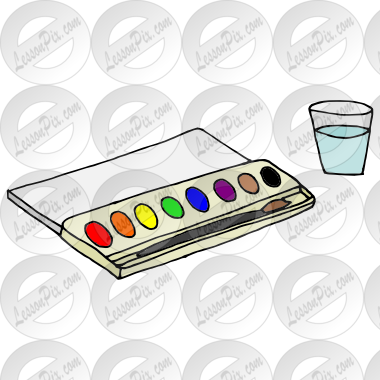 Watercolor Clipart Art Classroom - Watercolor Painting (380x380), Png Download