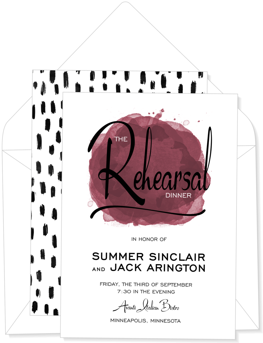 Dot Of Watercolor Invitation - Canopy (1050x1365), Png Download