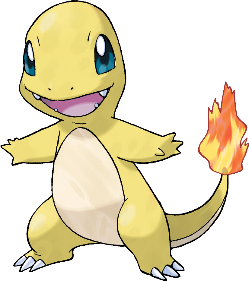 Shiny Charmander - Drawing Of Pokemons With Names (833x931), Png Download
