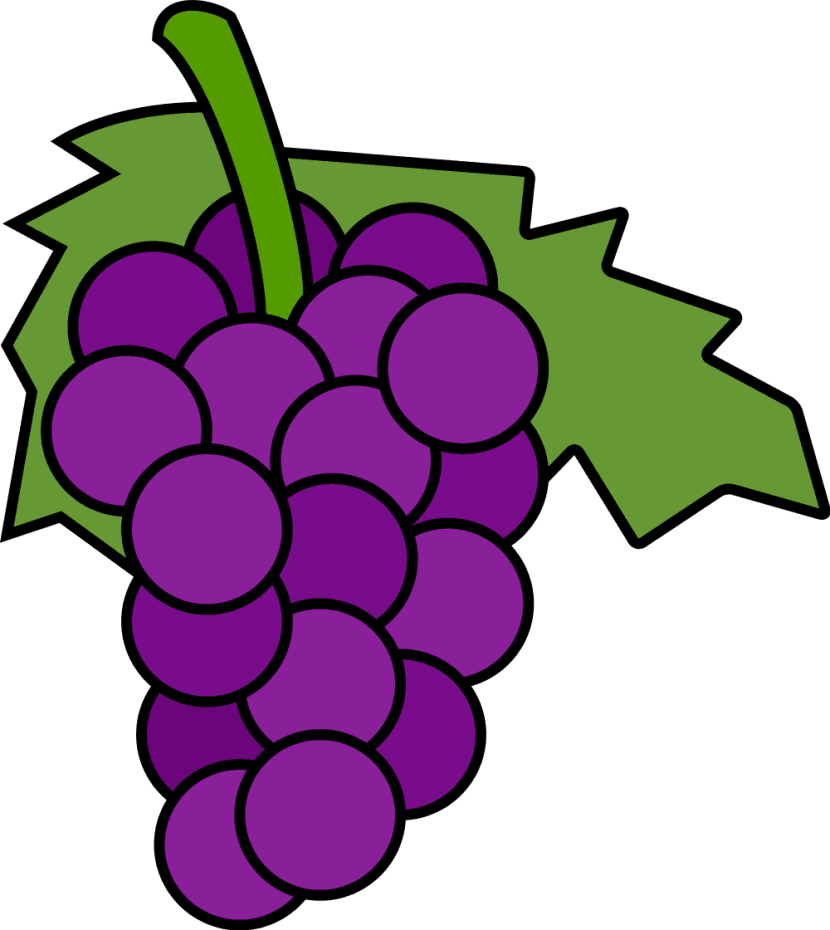 Grape Clipart Printable - Purple Grapes Clip Art (830x930), Png Download