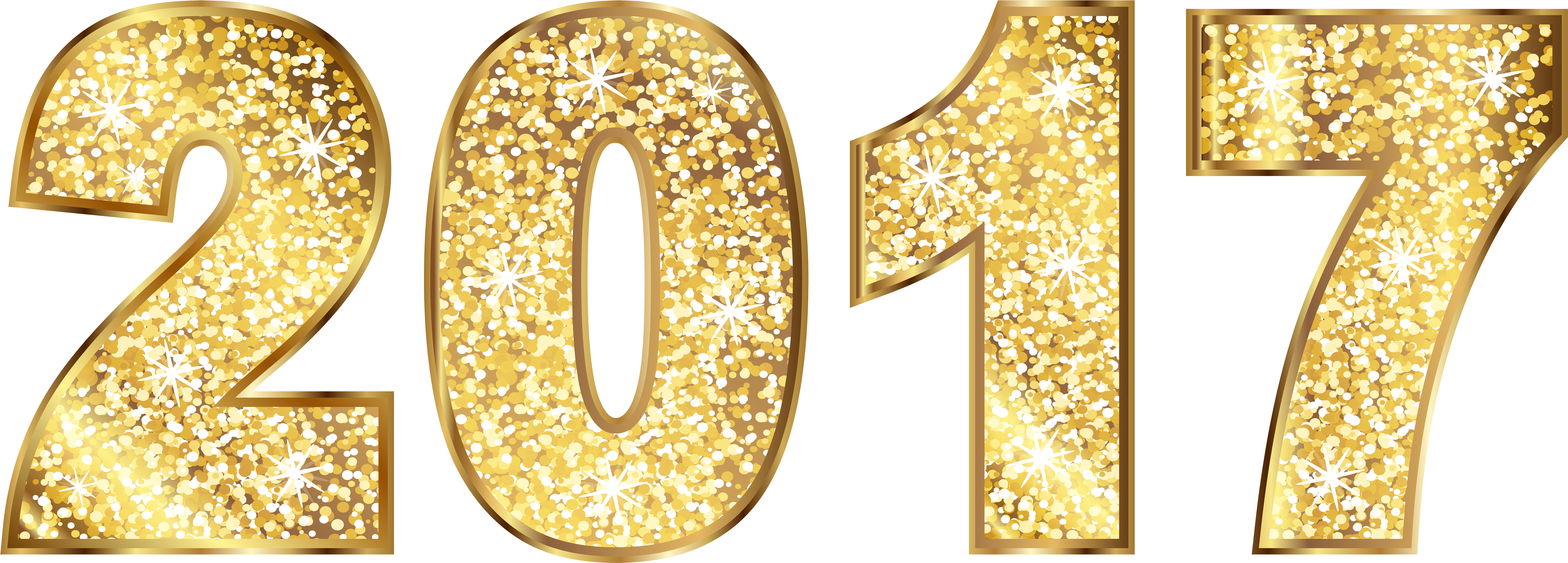 2017 Gold - Earrings (8000x2915), Png Download