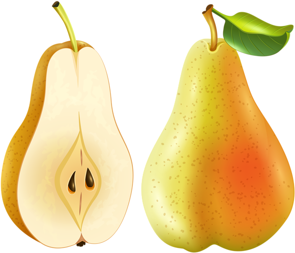 Pear Transparent Png Clip Art Imageu200b Gallery Yopriceville - Pear On Transparent Background (600x509), Png Download