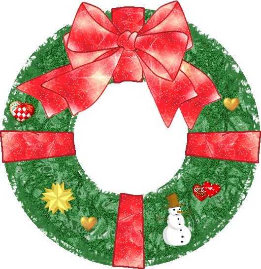 Christmas Wreath - Christmas Day (530x545), Png Download