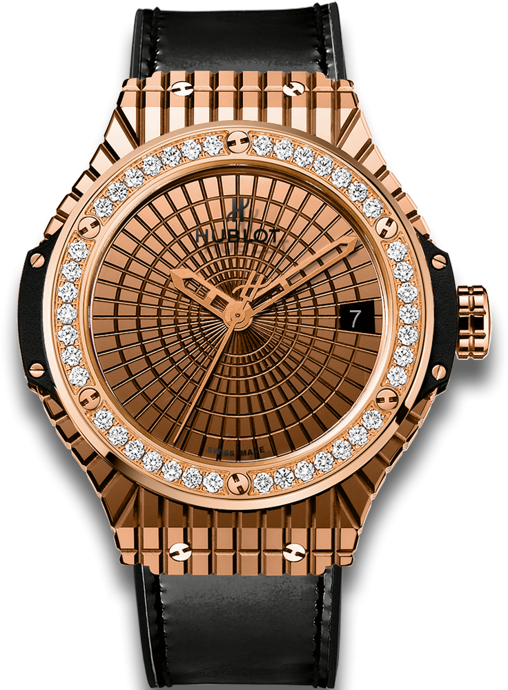 Big Bang Caviar Gold Diamonds - Hublot Big Bang Caviar Gold (1000x1000), Png Download