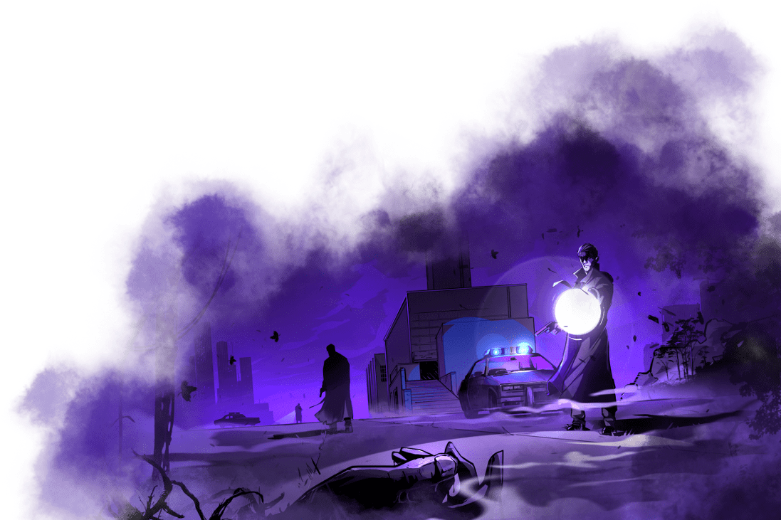 The Game - City Of Mist Rpg Art (1200x771), Png Download