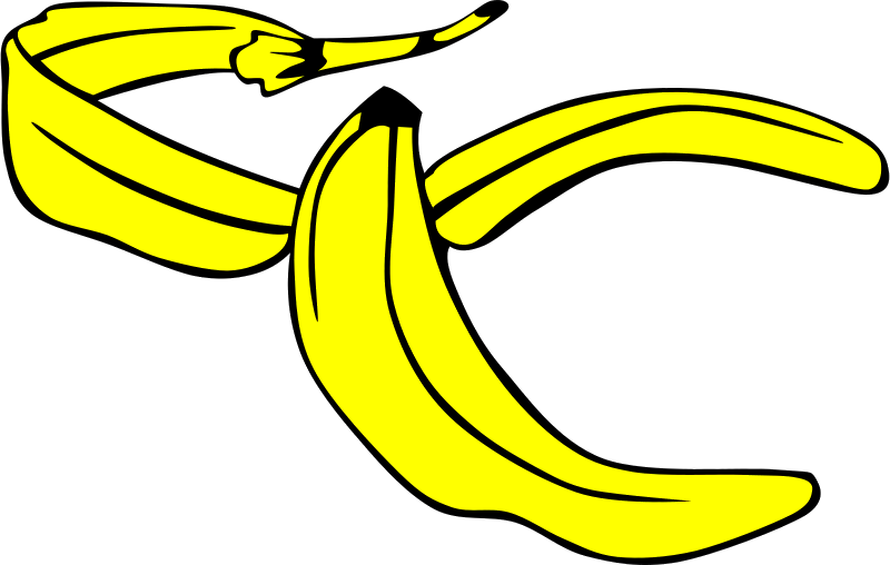 Banana Peel - Banana Peel Clipart Png (800x508), Png Download