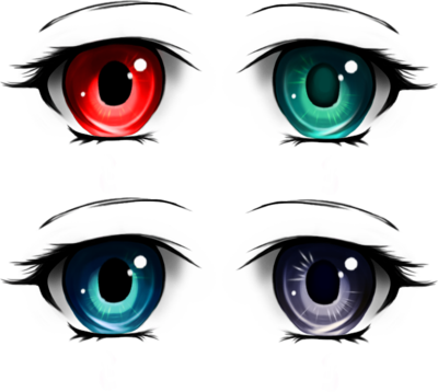 Clip Freeuse Stock Pack By Tashamille On Deviantart - Eye Anime (400x358), Png Download