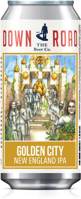 Golden City Can (1000x915), Png Download