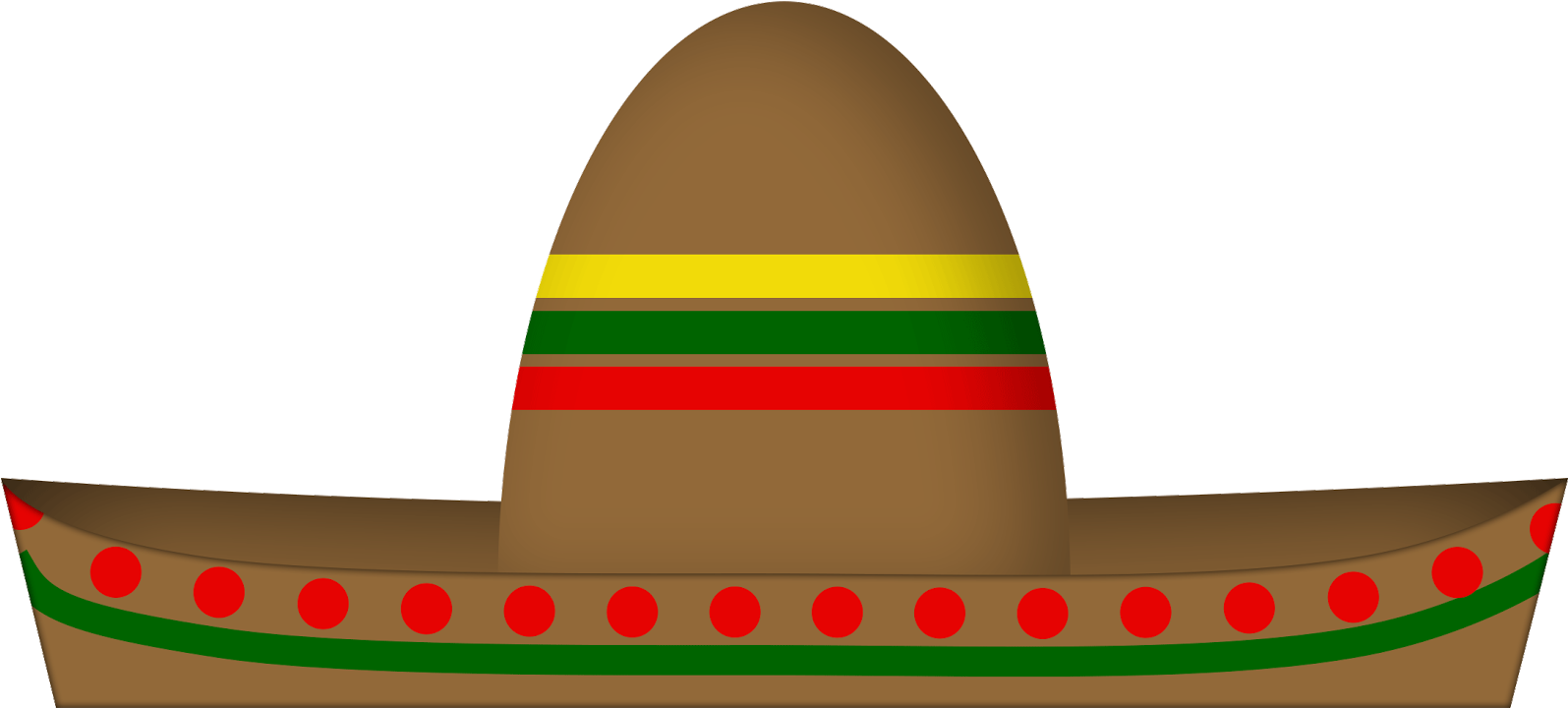Images For Sombrero Png - Sombrero Clip Art Transparent (1600x728), Png Download