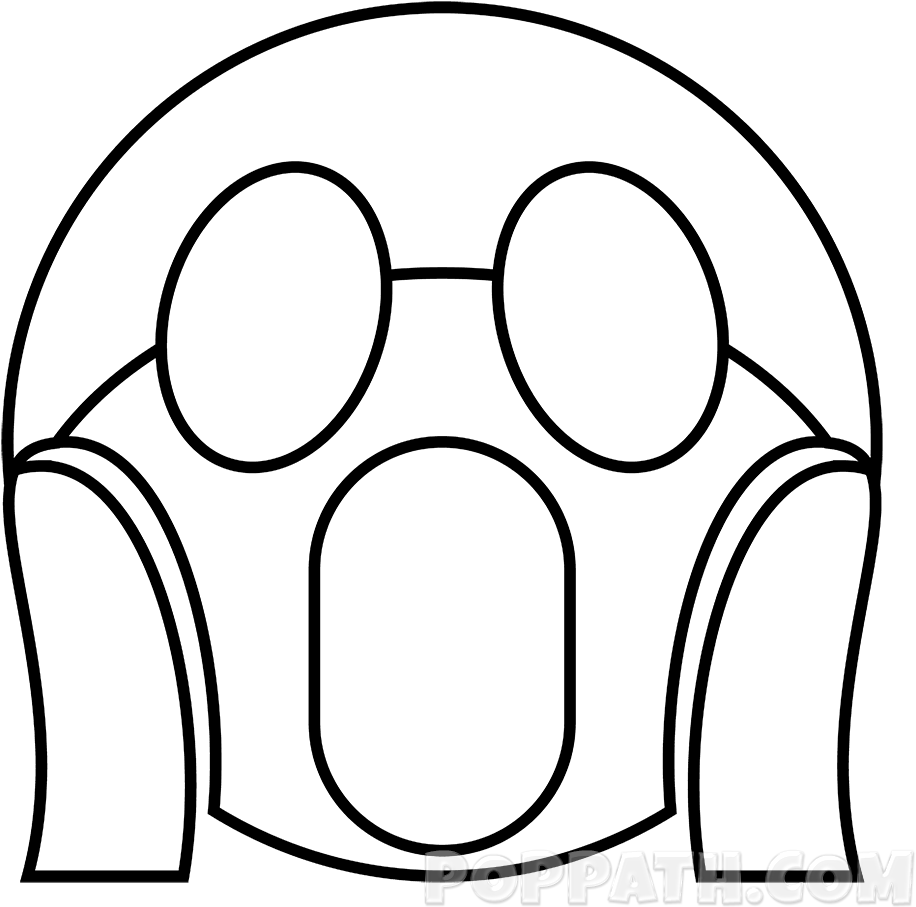 How To Draw A Fear Emoji - Draw Of Fear (1000x1000), Png Download