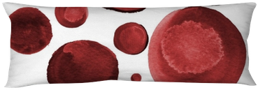 Set Of Watercolor Burgundy, Redwood, Dark Red Circles - Throw Pillow (400x400), Png Download