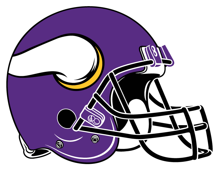 Football Clipart Nfl - Nfl Vikings Helmet Logo (750x580), Png Download