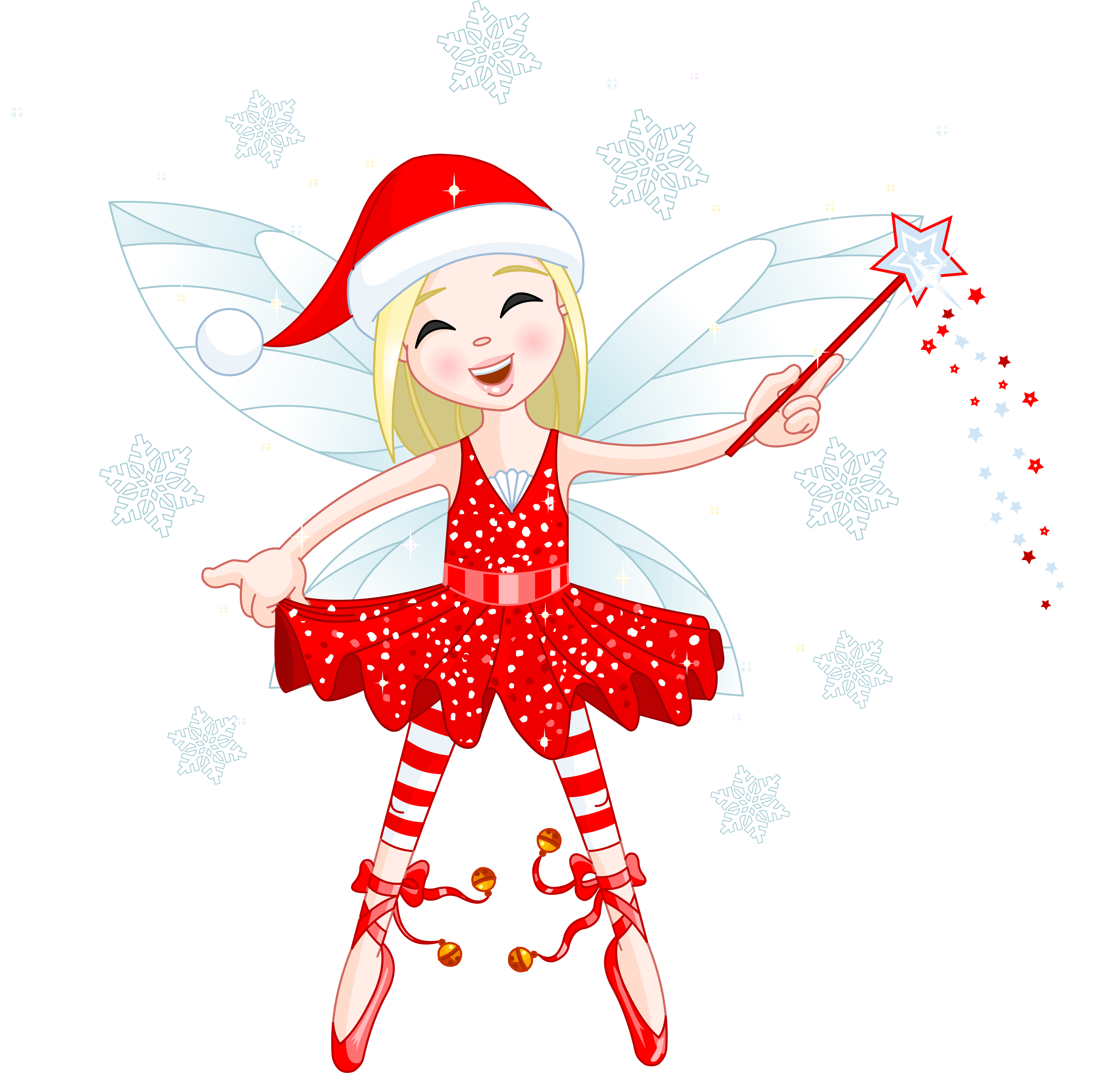 Cute Red Elf Png Gallery Yopriceville High - Christmas Fairy Clip Art (3995x3833), Png Download