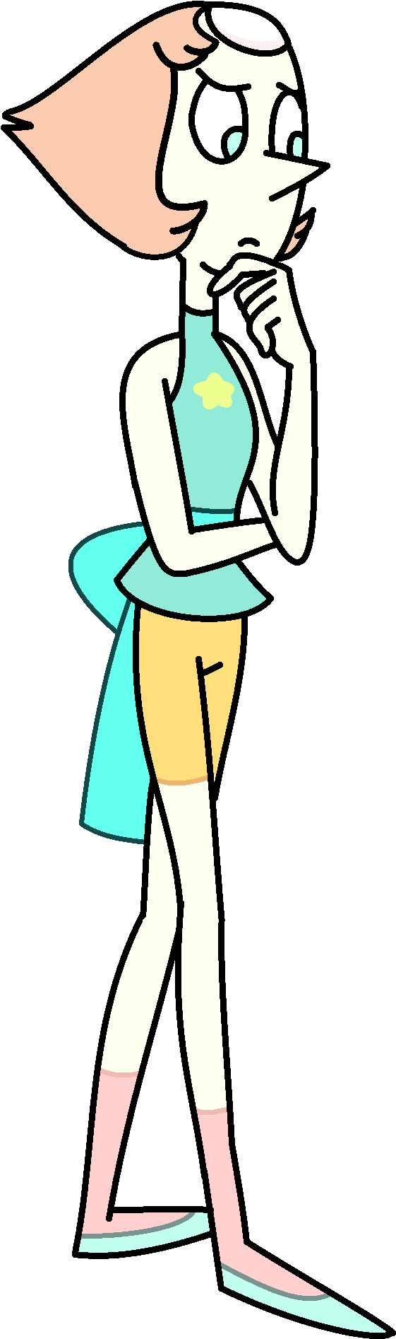 Pearl, Thinking (895x2115), Png Download