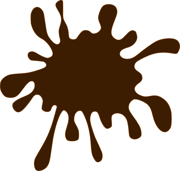 Muddy Puddle Png Jpg Royalty Free Download - Black Paint Splatter Clip Art (600x568), Png Download