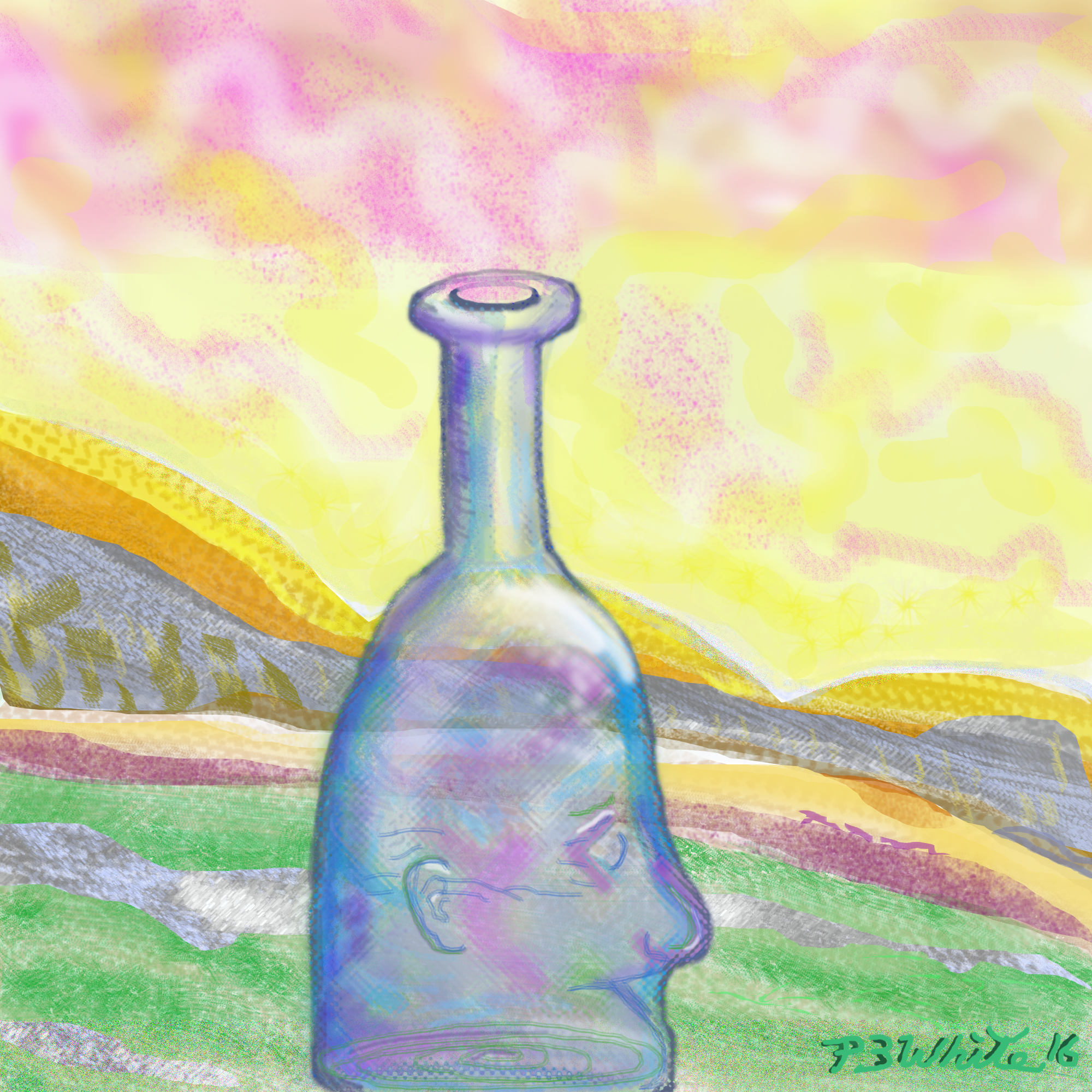 Bottlemen1 - Glass Bottle (2000x2000), Png Download