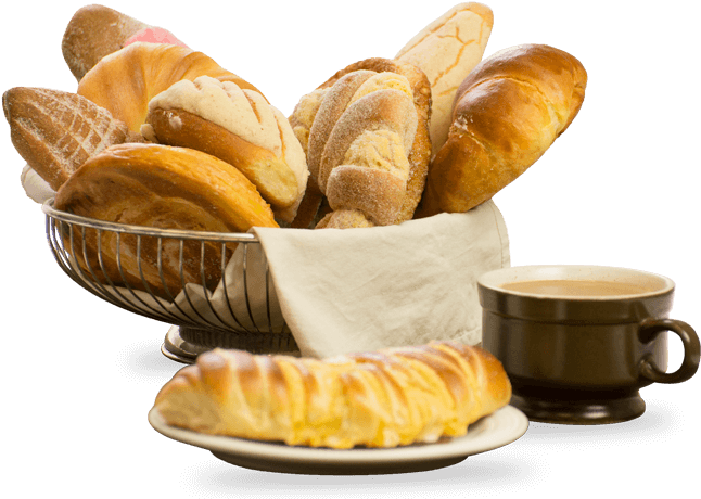 Mexican Bread Png - Bread And Coffee Png (655x507), Png Download