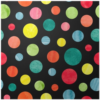 Vector Dark Background With Watercolor Circles - Watercolor Painting (400x400), Png Download