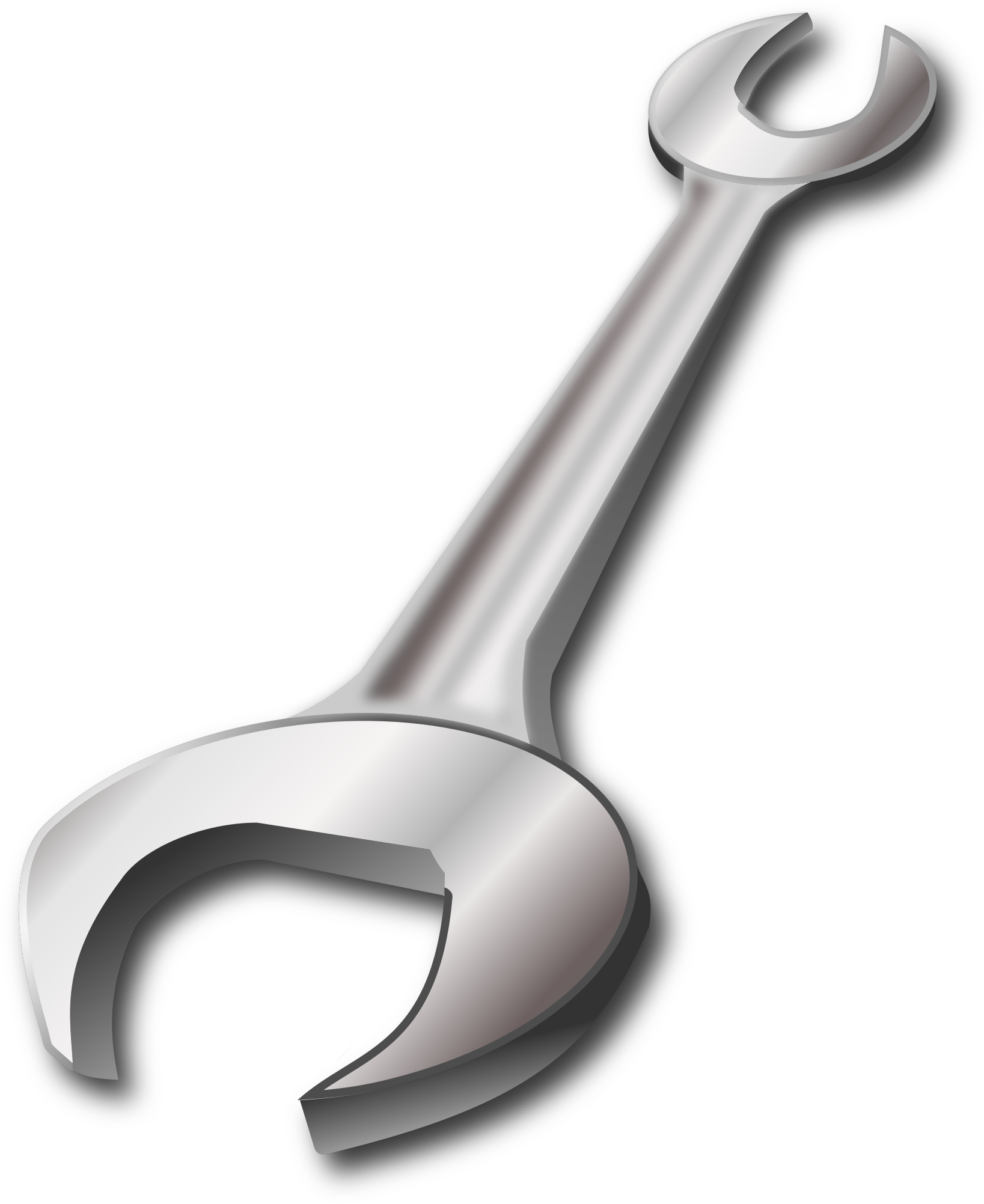 Metal Clipart Wrench (1697x2400), Png Download
