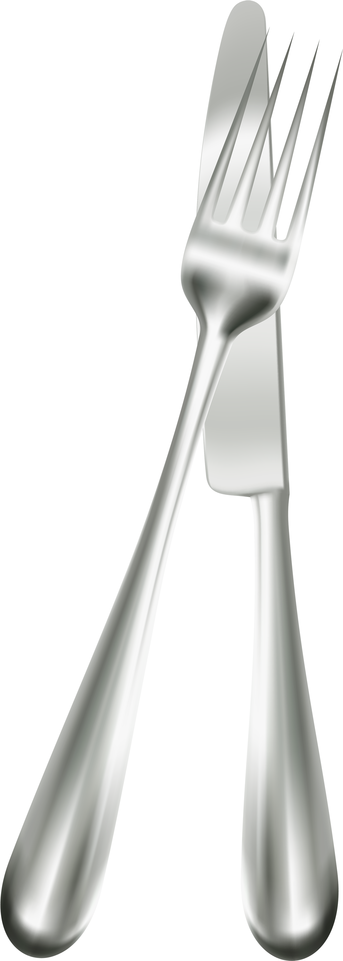 Table Fork And Knife Png Clipart - Fork And Knife Png (1496x4000), Png Download