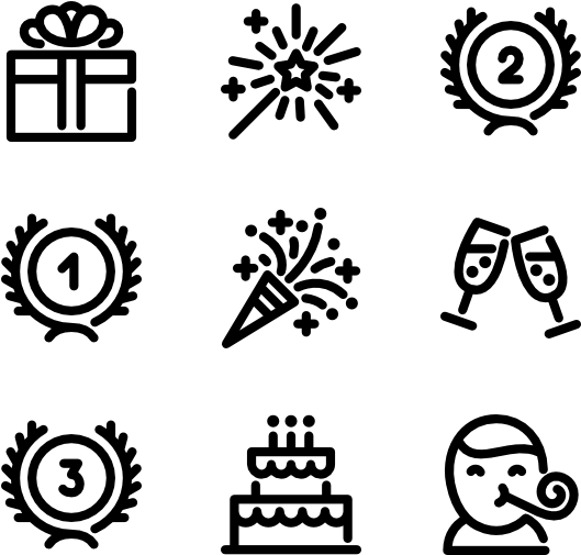 Birthday - Icon Tropical Vector (600x564), Png Download