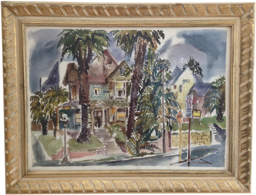 Lois Green Cohen Watercolor - Watercolor Painting (1000x839), Png Download