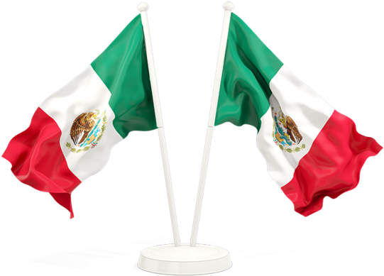 Waving Flag Mexico Flag Png (640x480), Png Download