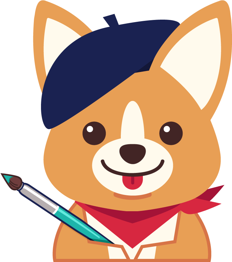 Corgi Clipart (1000x1000), Png Download