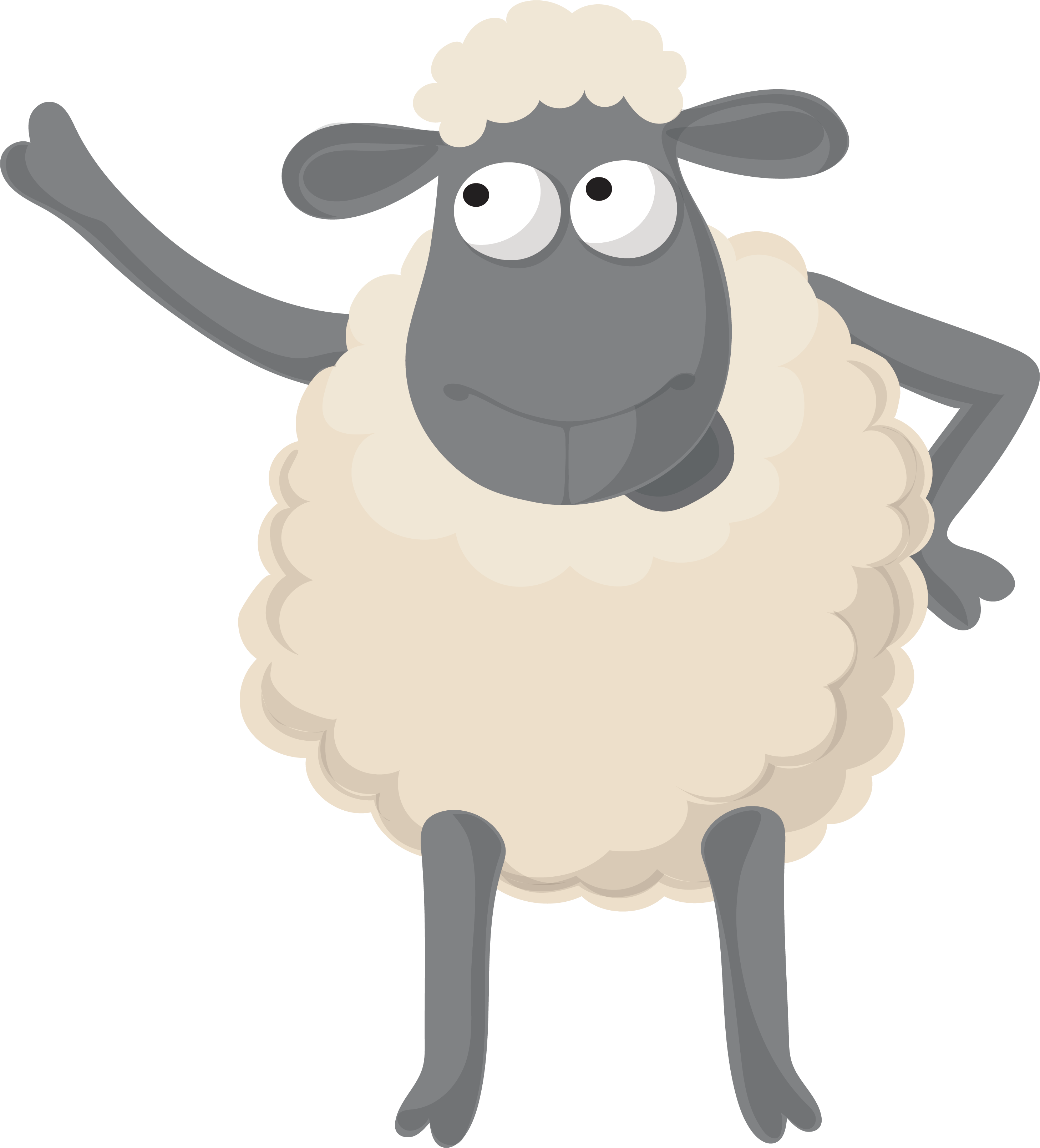 Cow Vector Eid - Eid Adha Mubarak 2017 (2915x3216), Png Download