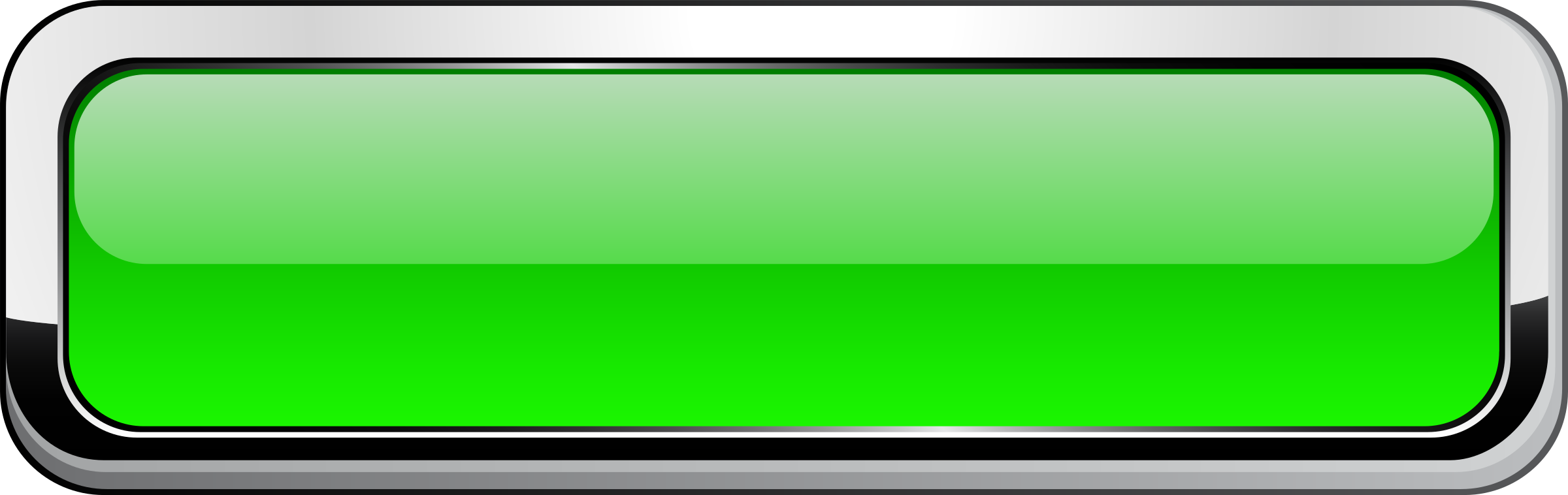 This Free Icons Png Design Of Green Square Button (2400x758), Png Download