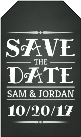 75" X 3" - Save The Date (308x500), Png Download