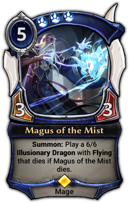 Magus Of The Mist - Eternal Card Game Jekk (529x832), Png Download