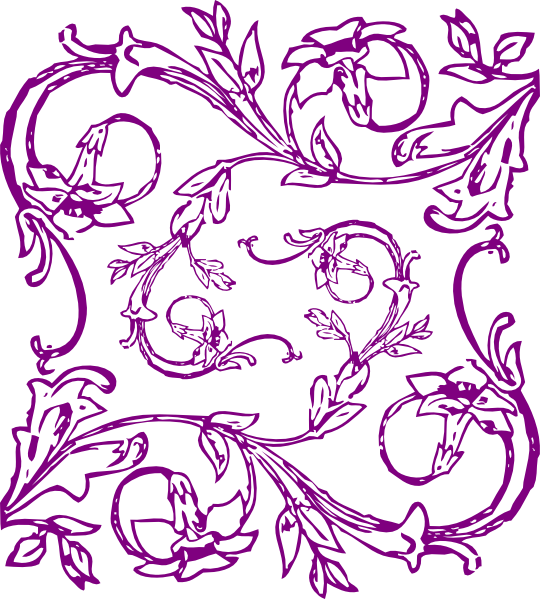 Small - Floral Tile Png (540x599), Png Download