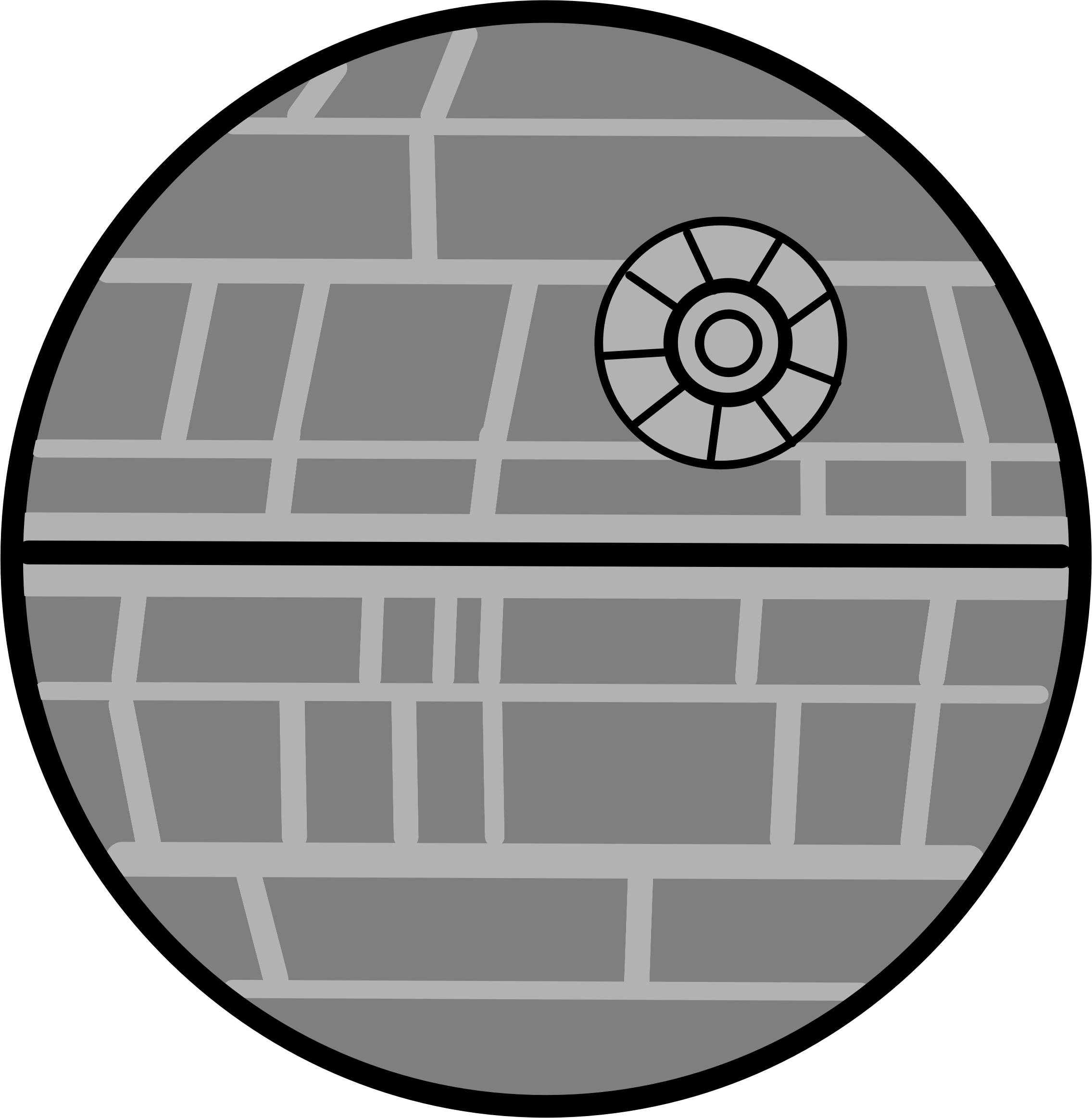 Death Star Star Wars Laser Clip Art - Star Wars Death Star Clipart (757x776), Png Download