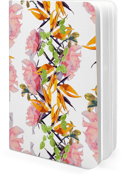 Dailyobjects Lush Watercolor Florals A5 Notebook Plain - Bouquet (600x700), Png Download
