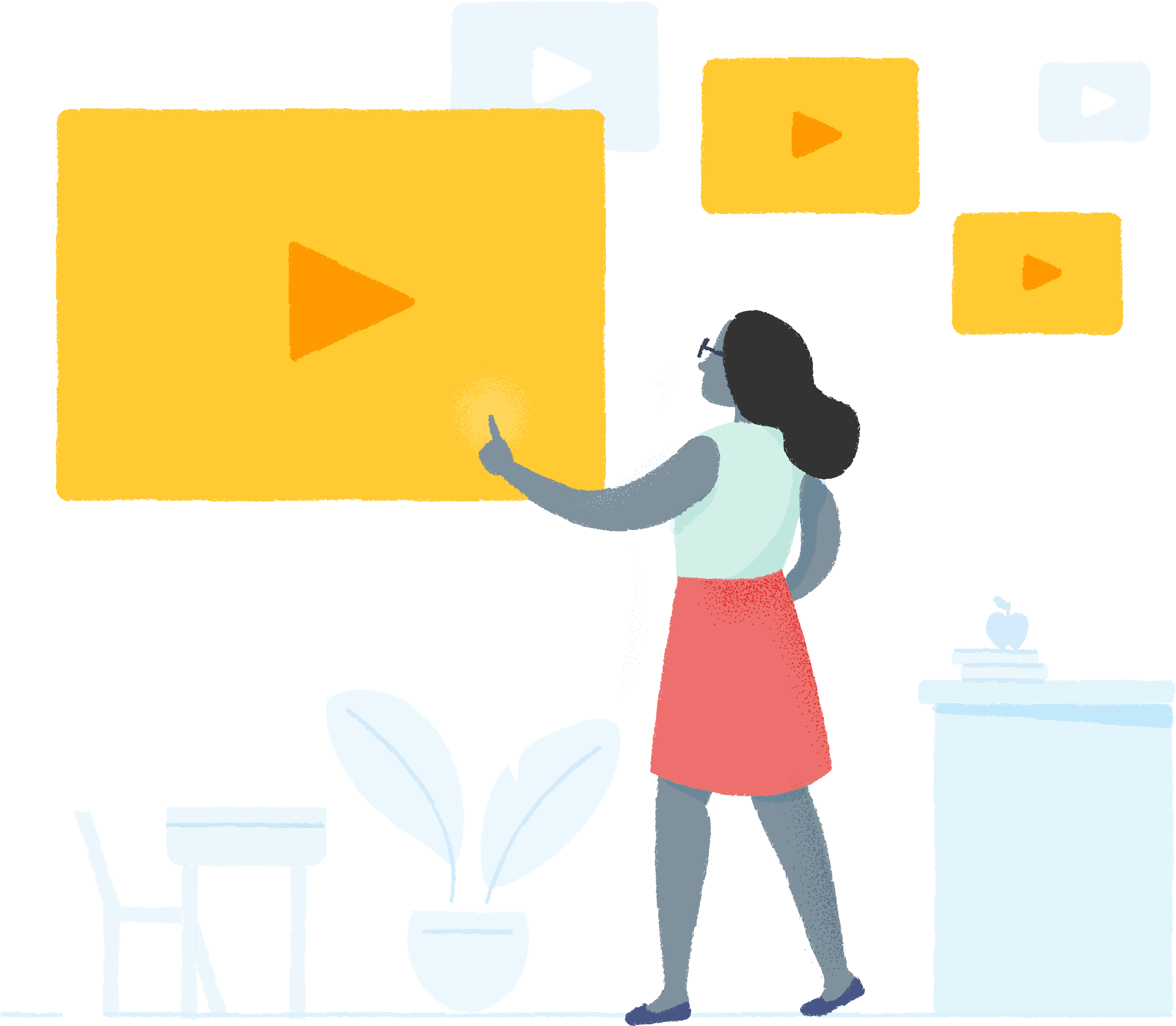 Pick A Video, Add Your Magical Touch And Track Your - Edpuzzle (2551x2281), Png Download