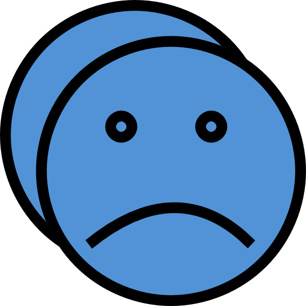 Sad Faces Clip Art - Bag Clip Art (600x600), Png Download