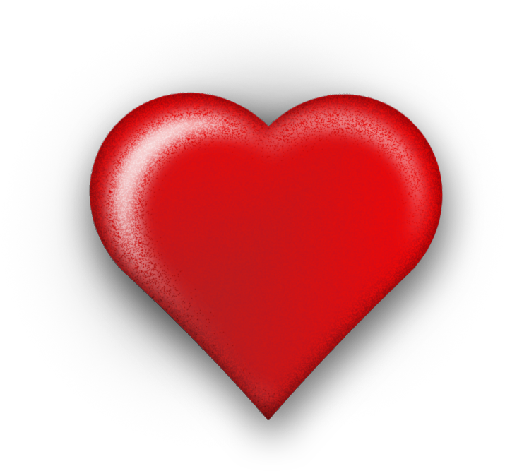 3d Heart - 3d Heart Png (715x667), Png Download
