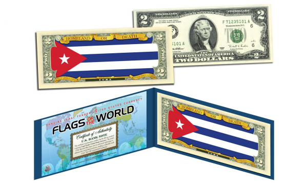 Official Flags Of The World Genuine Legal Tender U - 2 Dollar Bill (600x600), Png Download