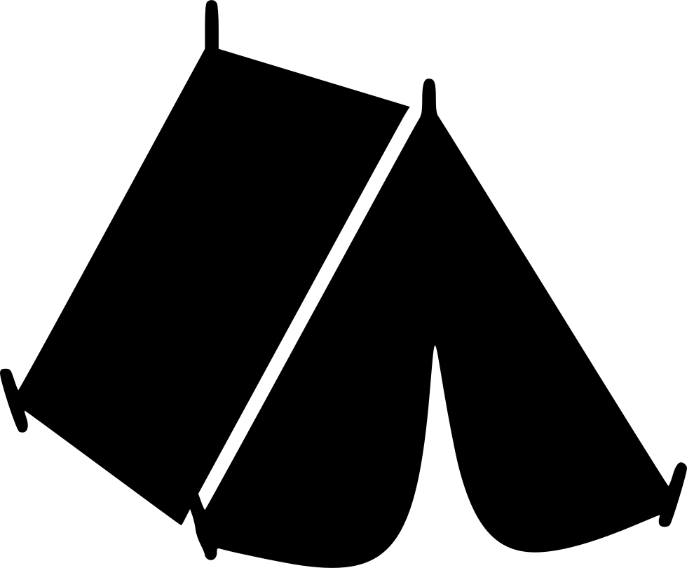 Free Png Black Tent Png Images Transparent - Camp Free Icon (850x703), Png Download